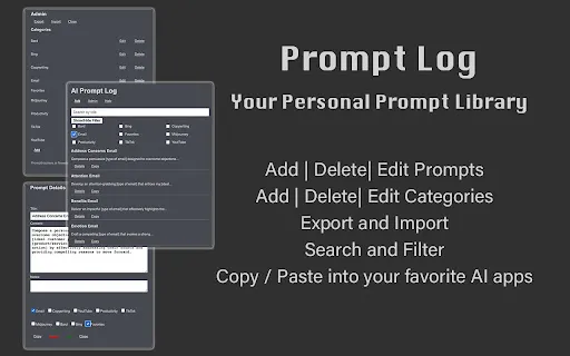 AI Prompt Log - Administra tus prompts de IA fácilmente | Creati.ai