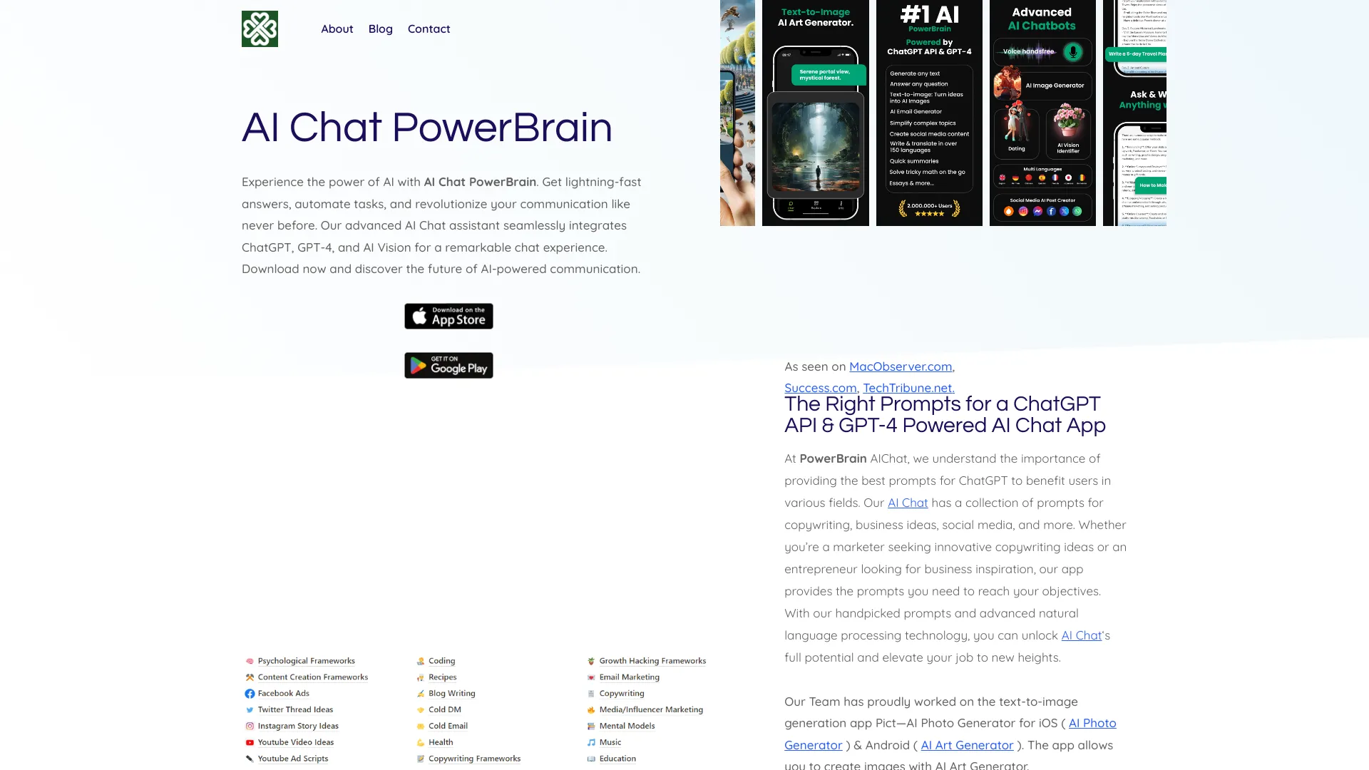 AI Chat PowerBrain - Advanced AI Chatbot and Assistant | Creati.ai