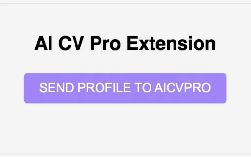 Cvpro91 AI CV Pro: Transform LinkedIn Profiles into Professional Resumes ...