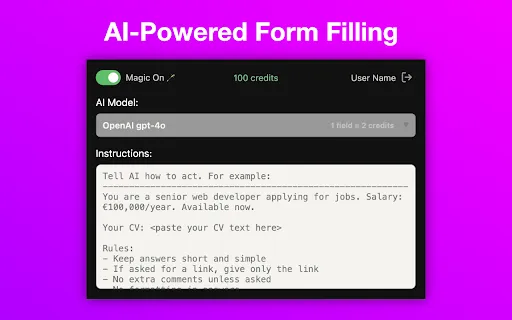 Ai Fillformat AI Form Fill: Extensão de Preenchimento Automático com IA | Creati.ai