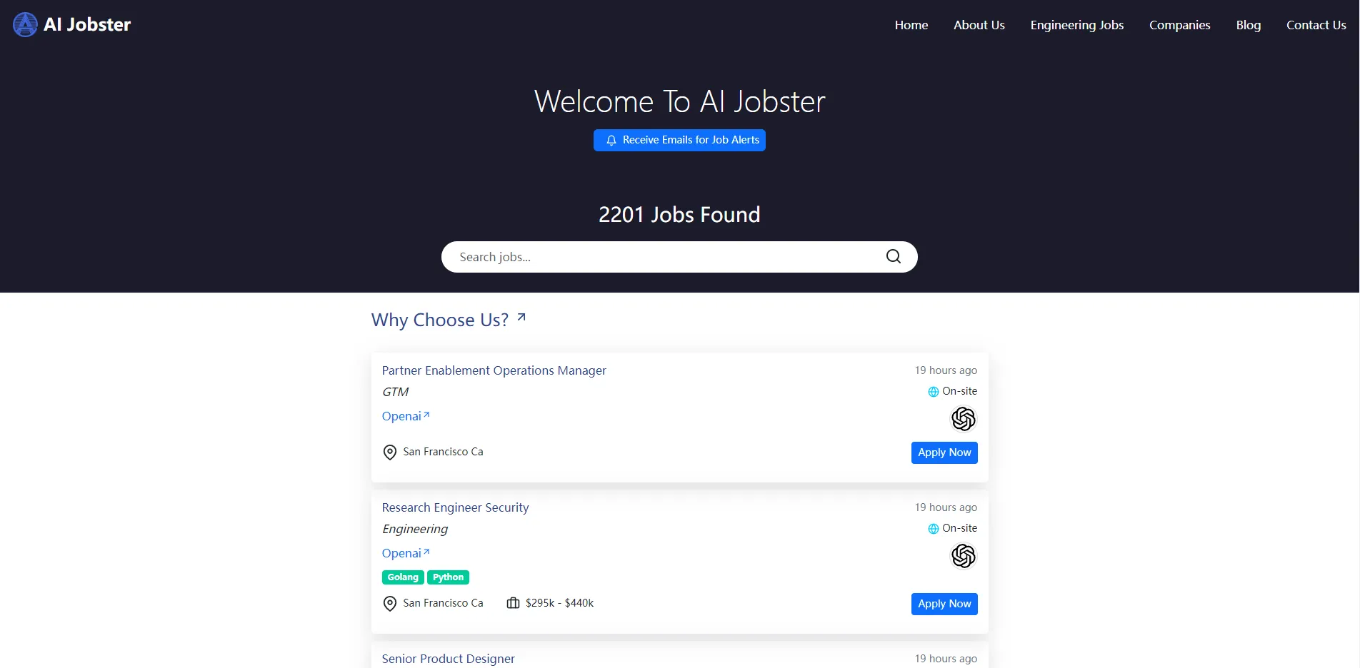 Jobster AI Jobster: Encuentra Trabajos Remotos en IA y Tecnología | Creati.ai