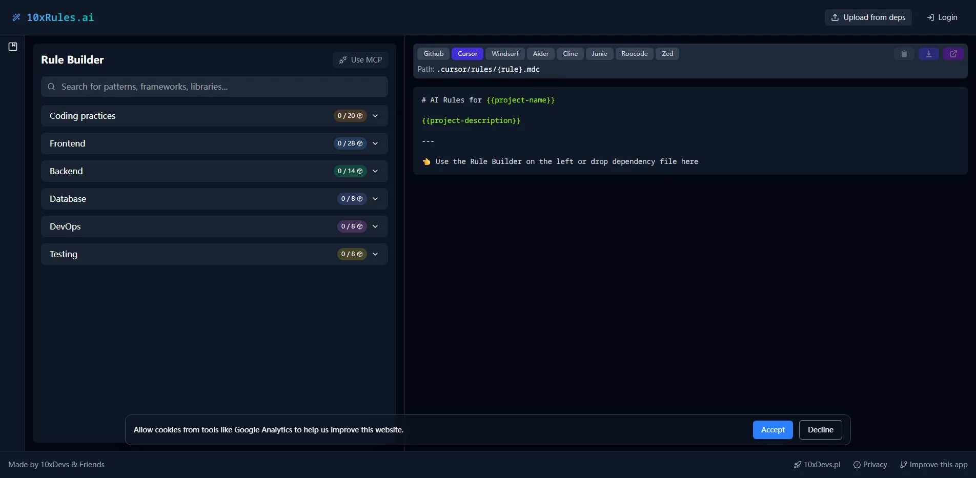 10x Rules | AI Rule-Based Agent Platform for Automation | Creati.ai