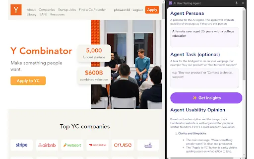 AI User Testing Agent - Chrome Web Store | Creati.ai