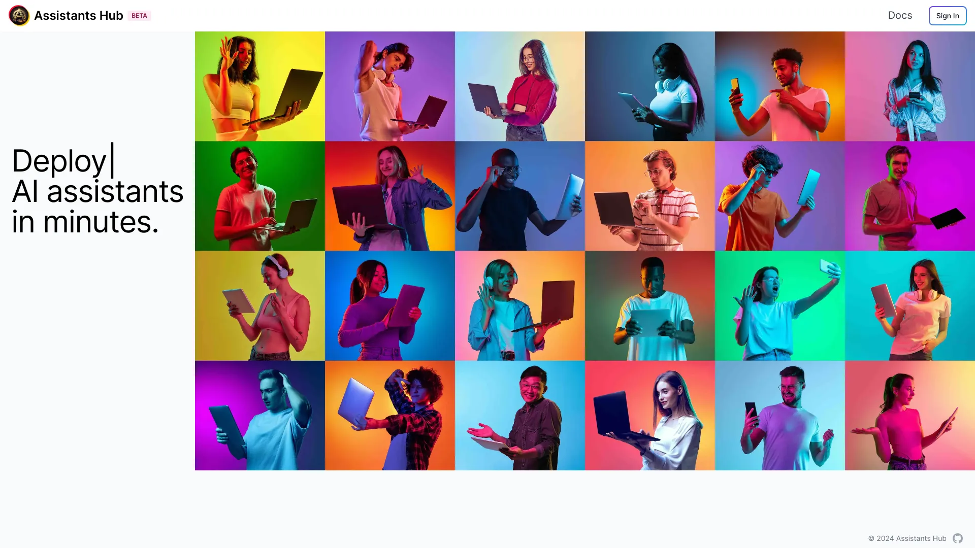 Assistants Hub: Create and Deploy AI Assistants Easily | Creati.ai