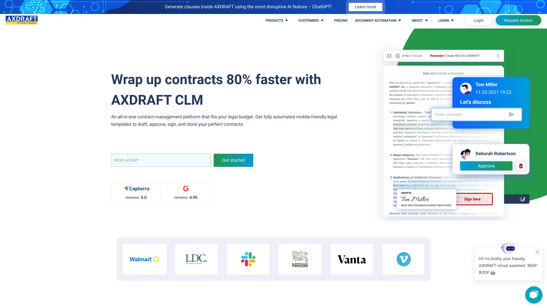 AXDRAFT | Document Automation & CLM Software | Creati.ai