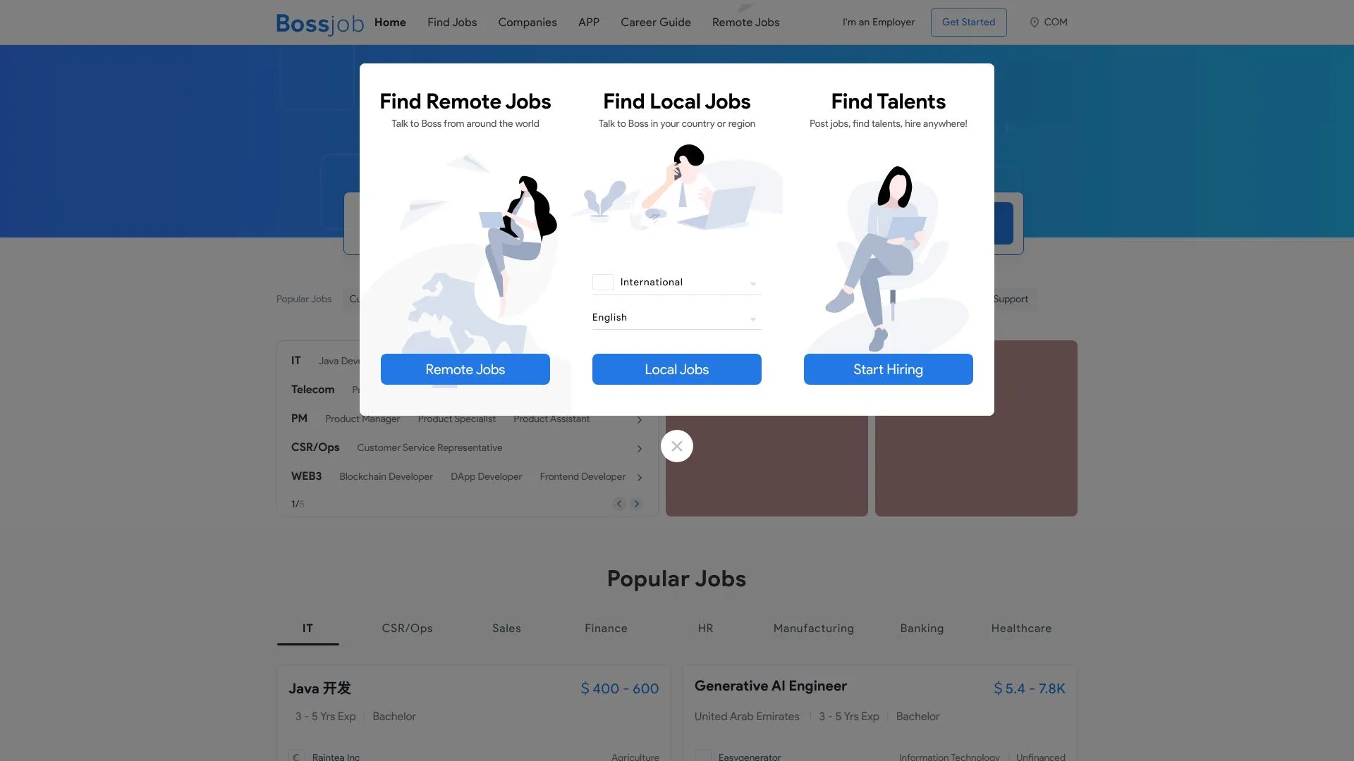 Bossjob - Premier Job Search & Recruitment Platform | Creati.ai