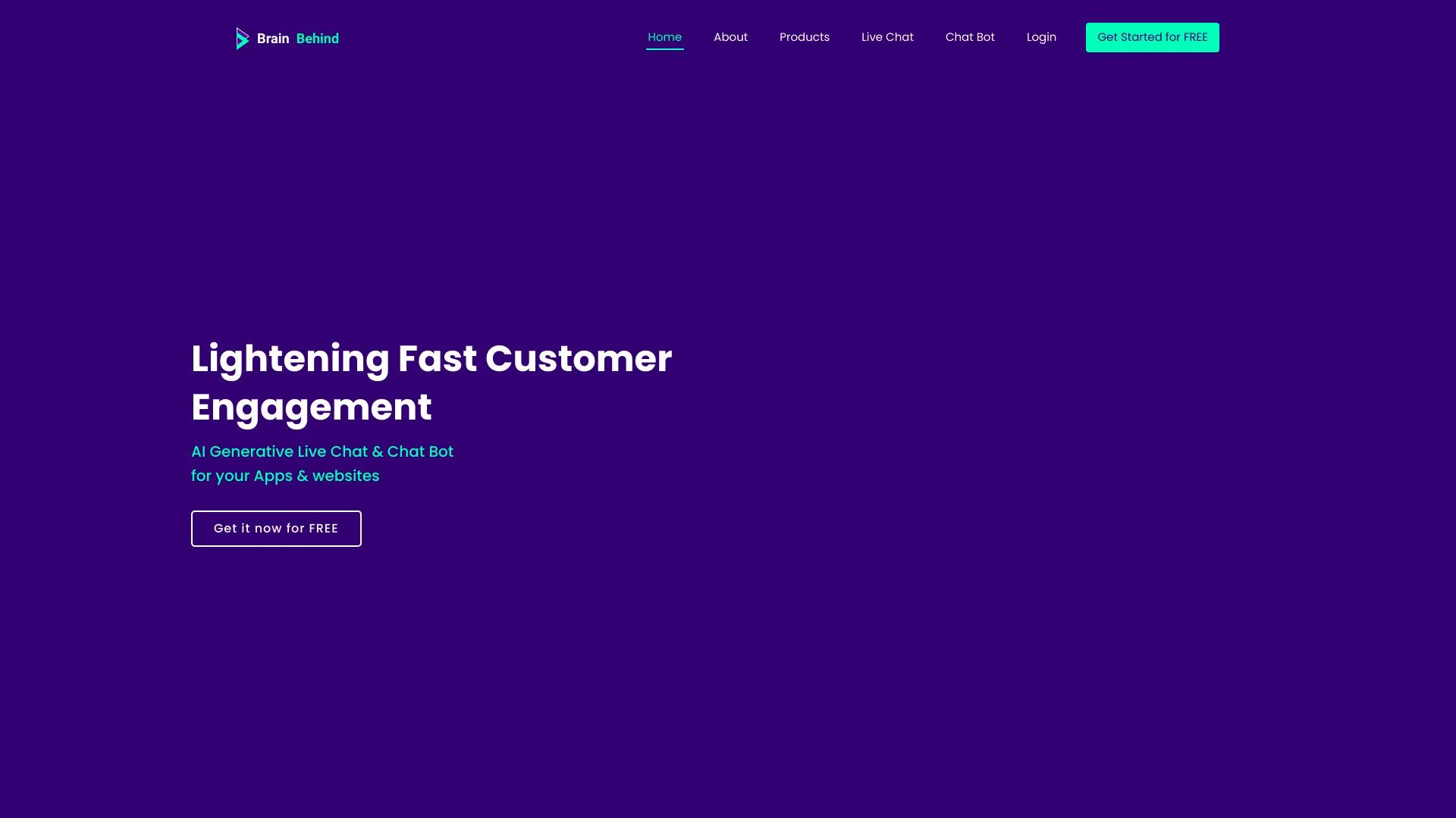 Brain Behind: AI Generative Live Chat & Chat Bot Solutions | Creati.ai