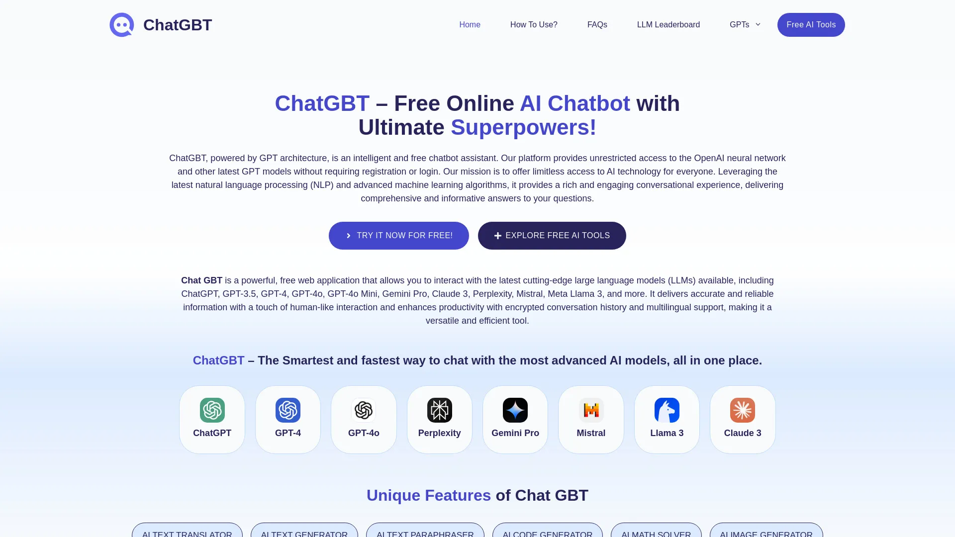 ChatGBT Free AI Chatbot Powered By GPT Models Creati ai ChatGBT Free AI Chatbot Powered By GPT Models Creati ai