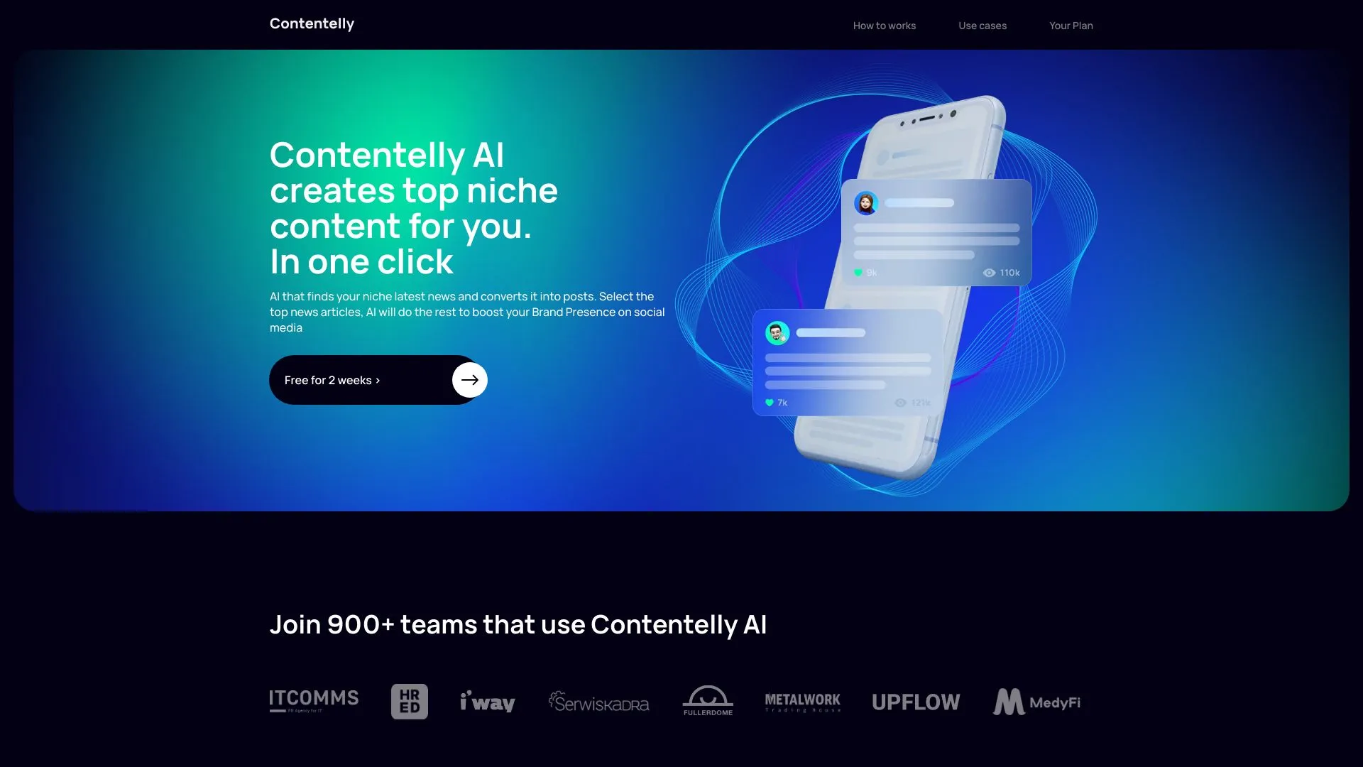 Contentelly - Generación de Contenido Impulsada por IA para Redes ...