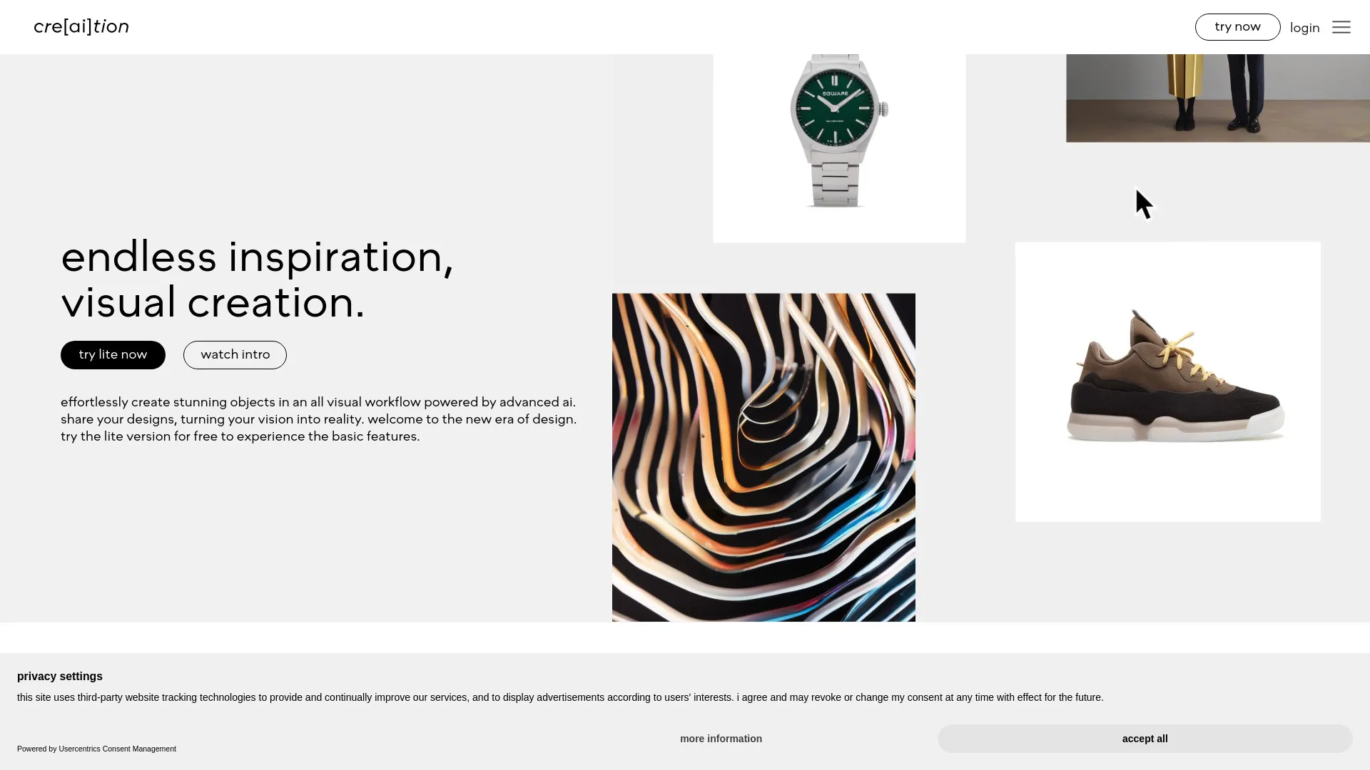 Cre[ai]tion – AI-Powered Design Generator | Creati.ai