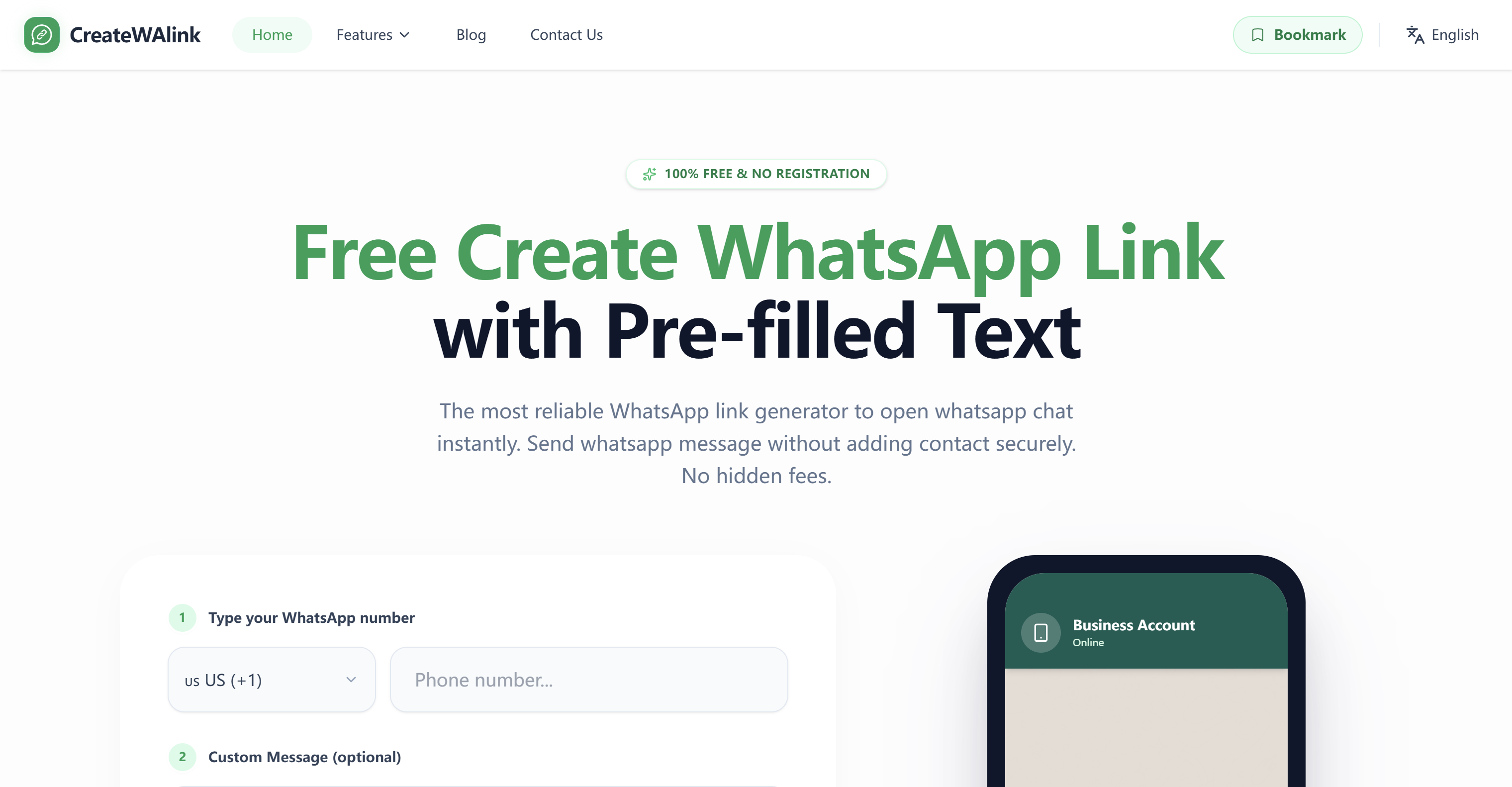 CreateWAlink — Free WhatsApp Link Generator & Analytics | Creati.ai