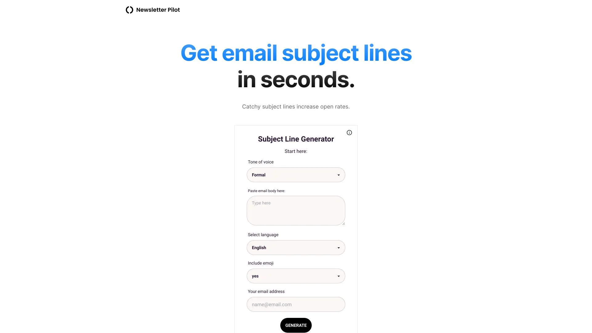 Line Item Email Free AI-Powered Email Subject Line Generator | Creati.ai