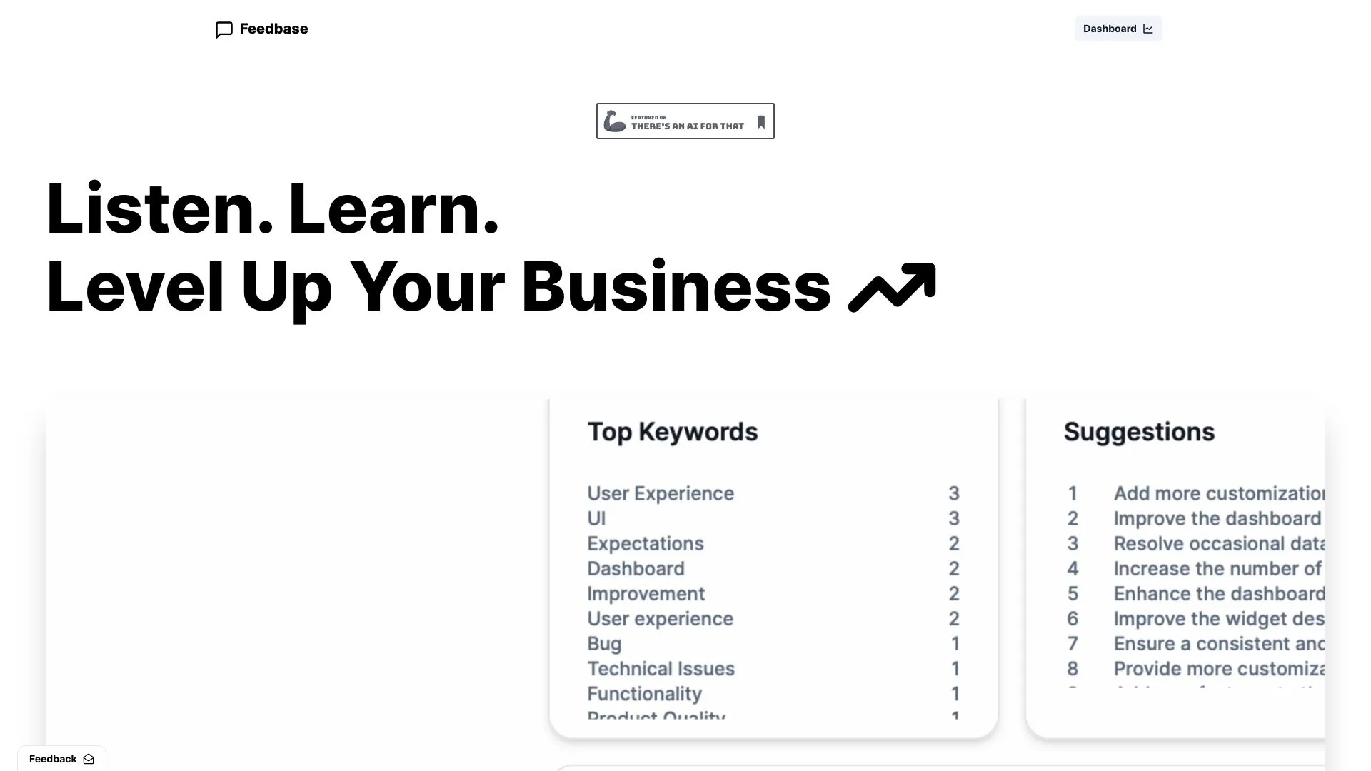 Feedbase – Collect, Analyze, and Act on User Feedback | Creati.ai