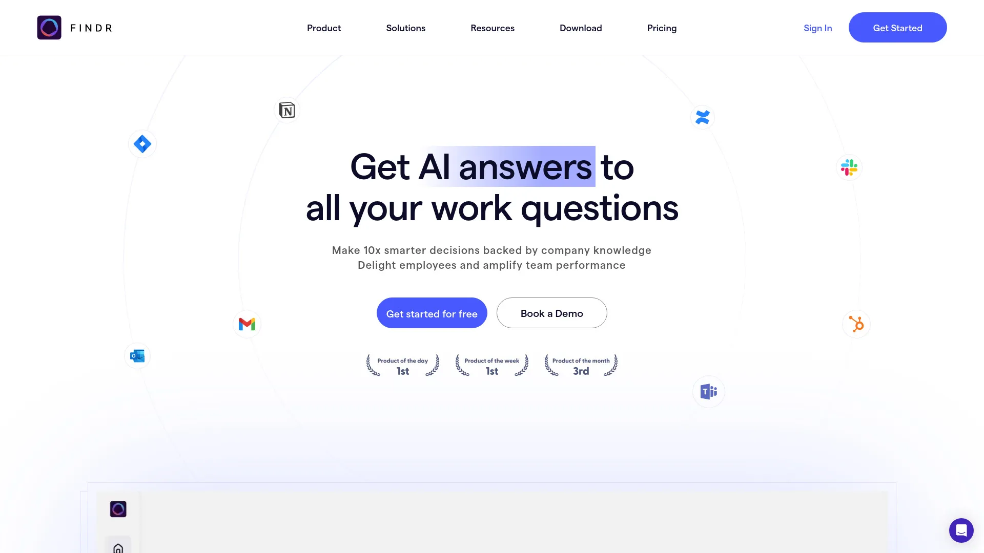 Findr Ai Powered Enterprise Search Assistant Find Information Fast