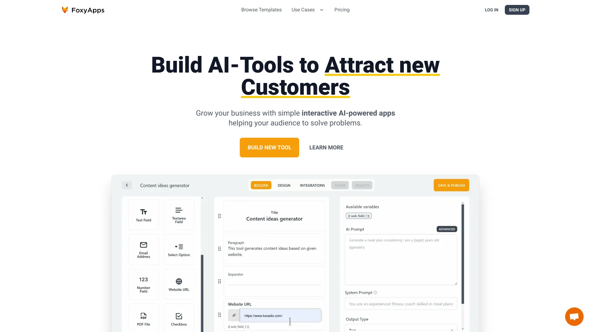 FoxyApps | Herramientas Impulsadas por IA para Generación de Leads y ...