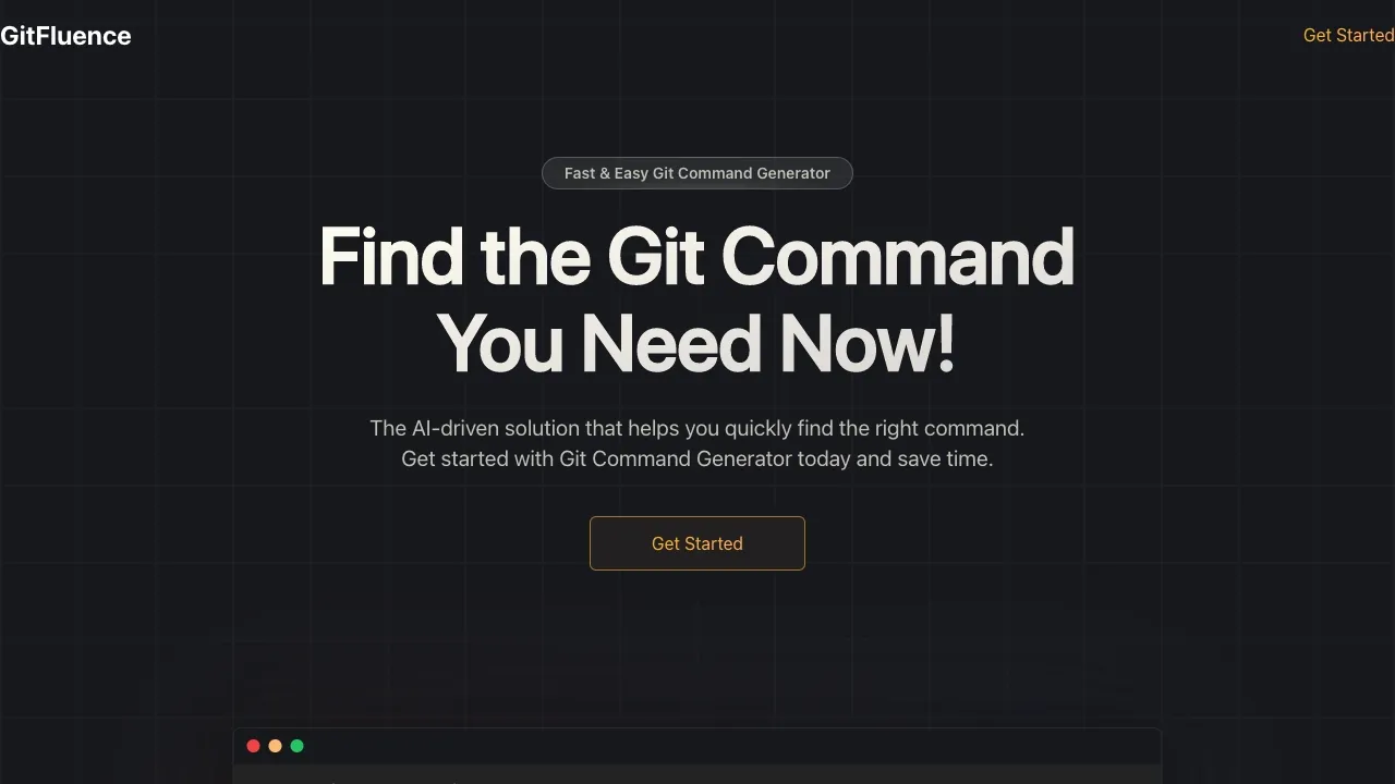 GitFluence - AI-Powered Git Command Generator | Creati.ai
