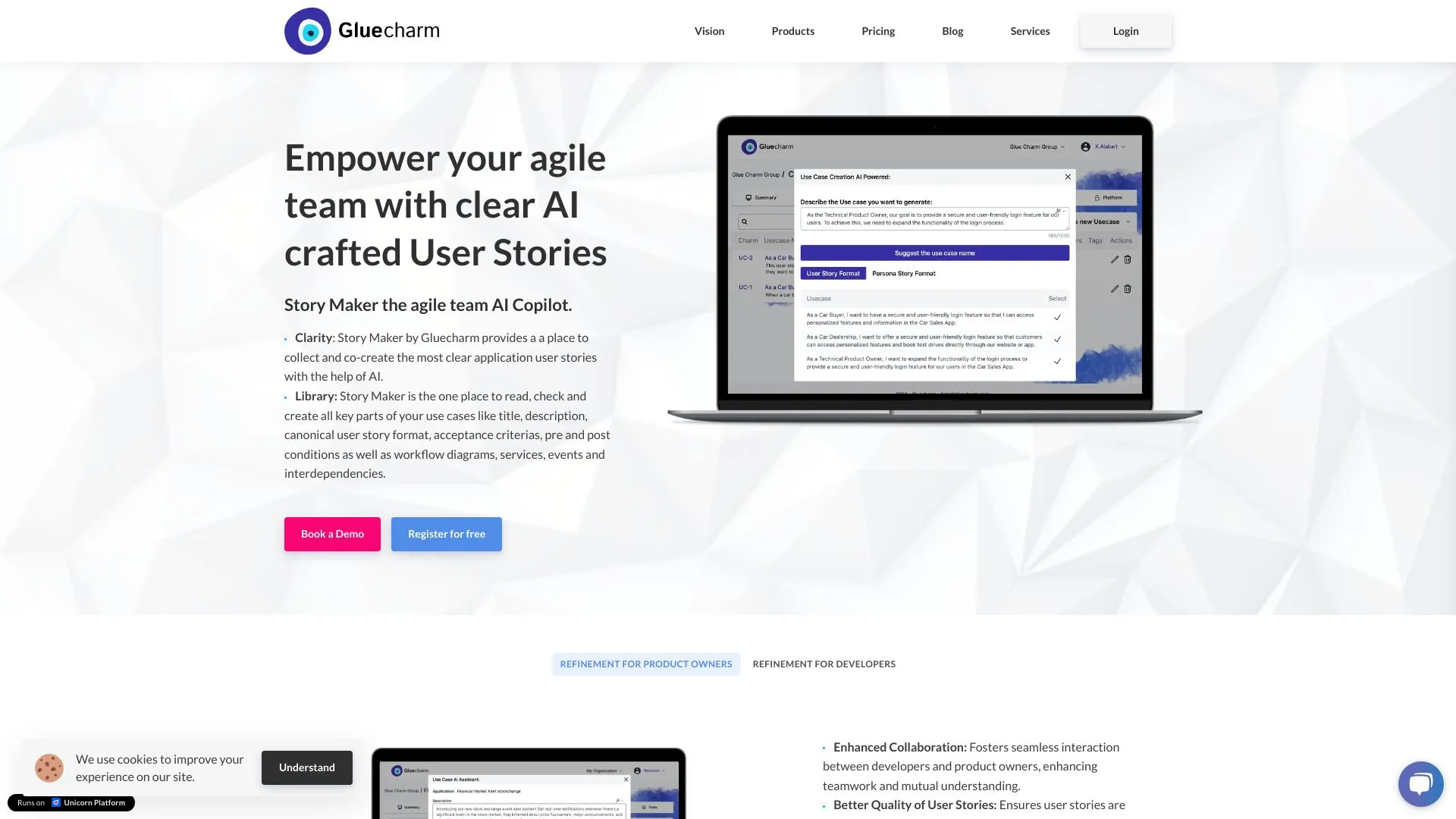 Gluecharm: Plataforma impulsada por IA para equipos de productos de ...