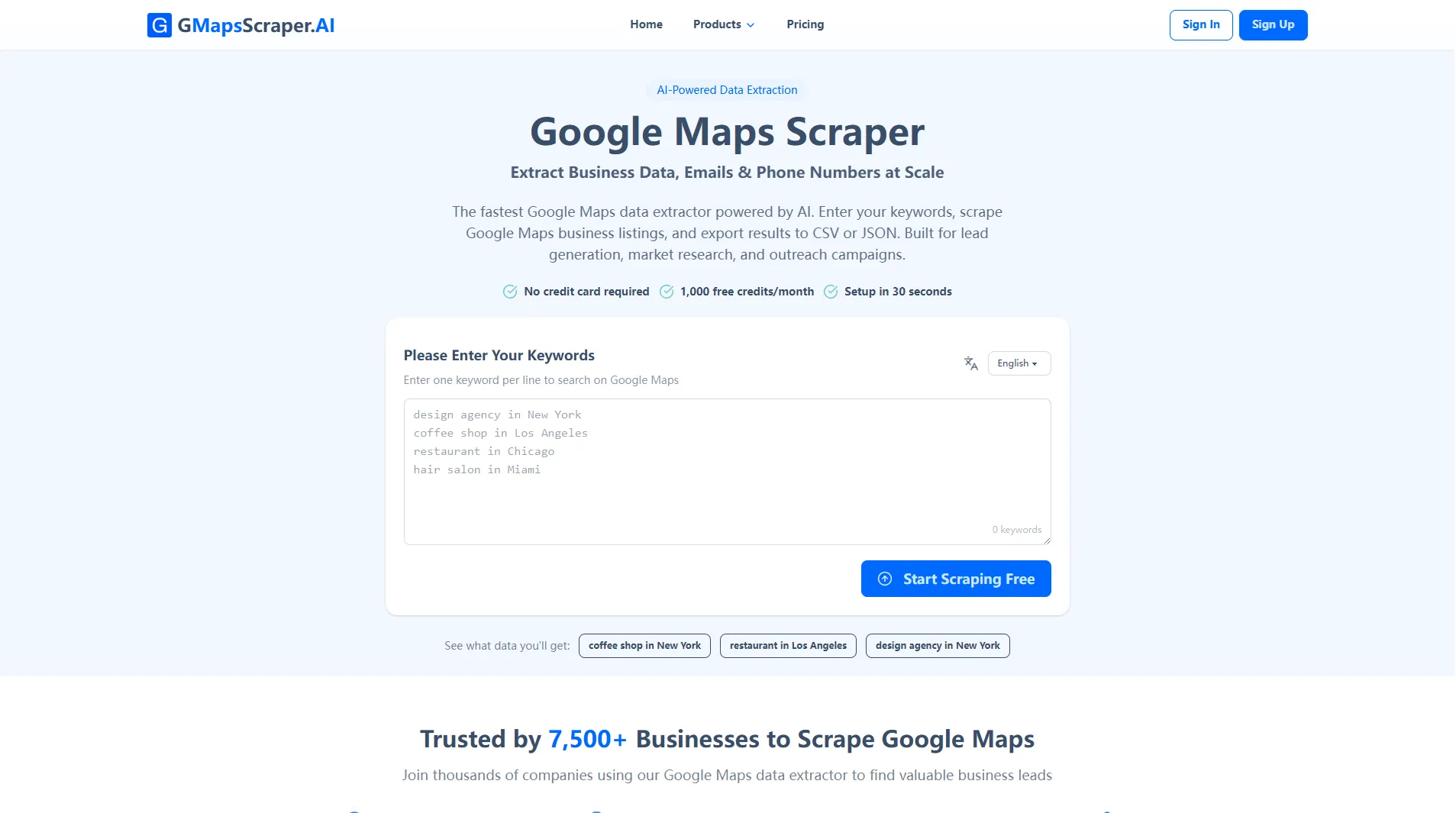 GMapsScraper.AI — Scraper Google Maps rapide pour les leads | Creati.ai