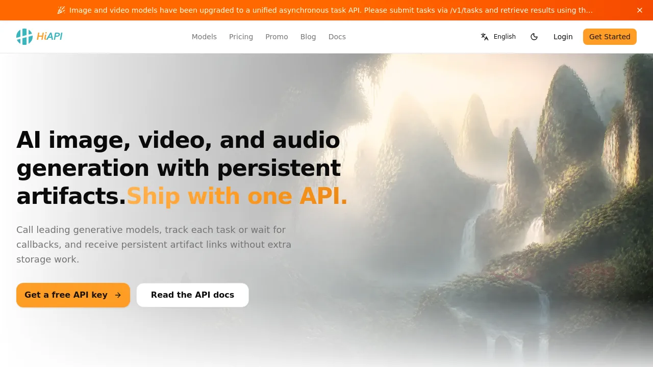 One API for leading AI image, video, and text generation models ...