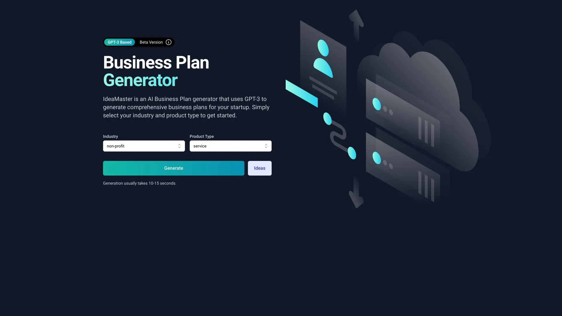AI Business Plan Generator - IdeaMaster | Creati.ai