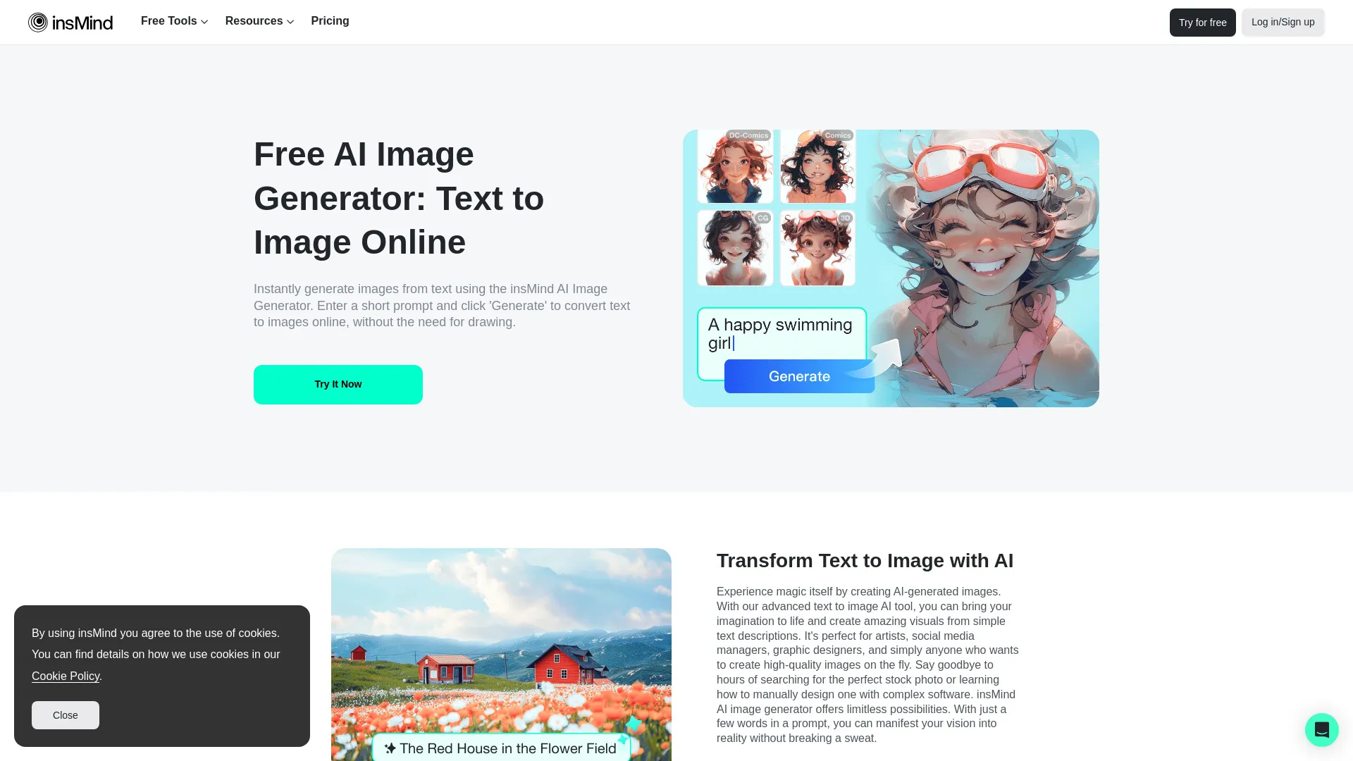 Crie Imagens Impressionantes com AI | InsMind | Creati.ai