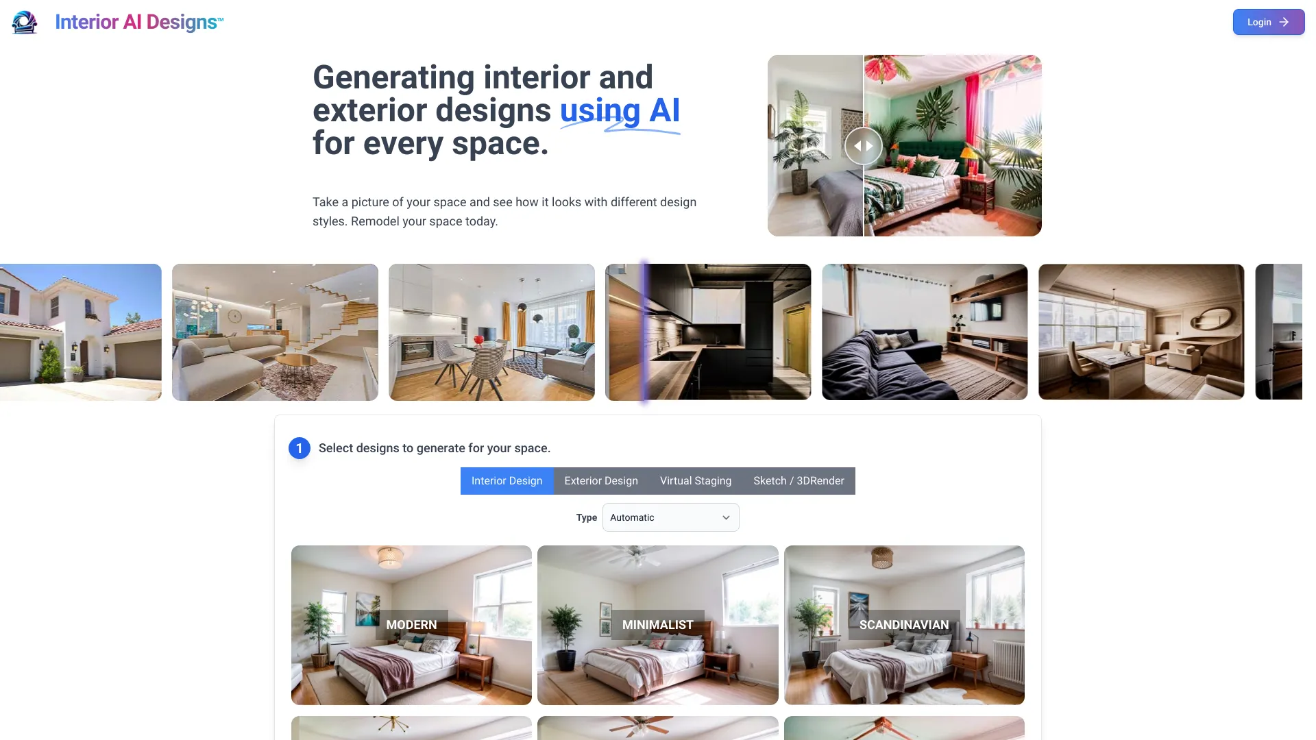 Soluciones de Diseño de Interiores de IA - Interior AI Designs | Creati.ai
