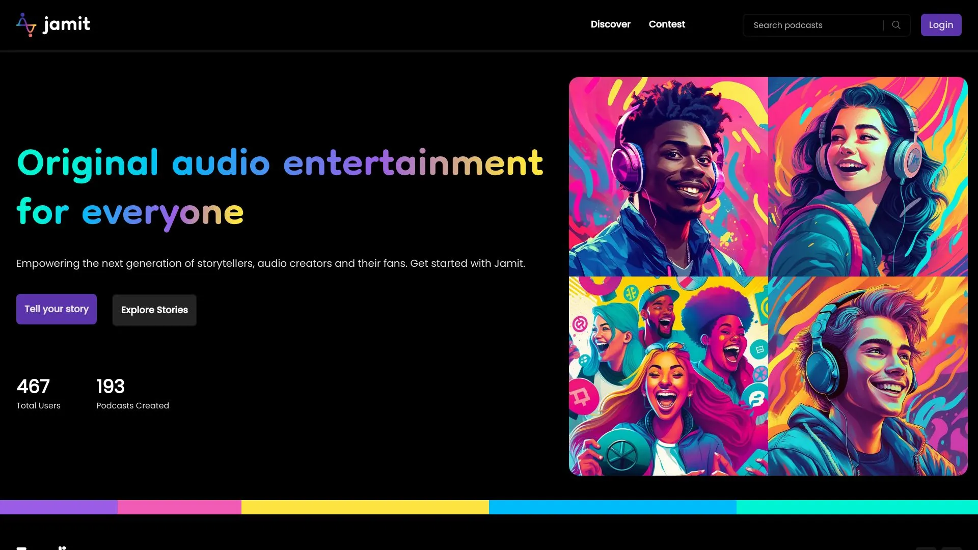 Jamit: Your Hub for Original Audio Entertainment | Creati.ai