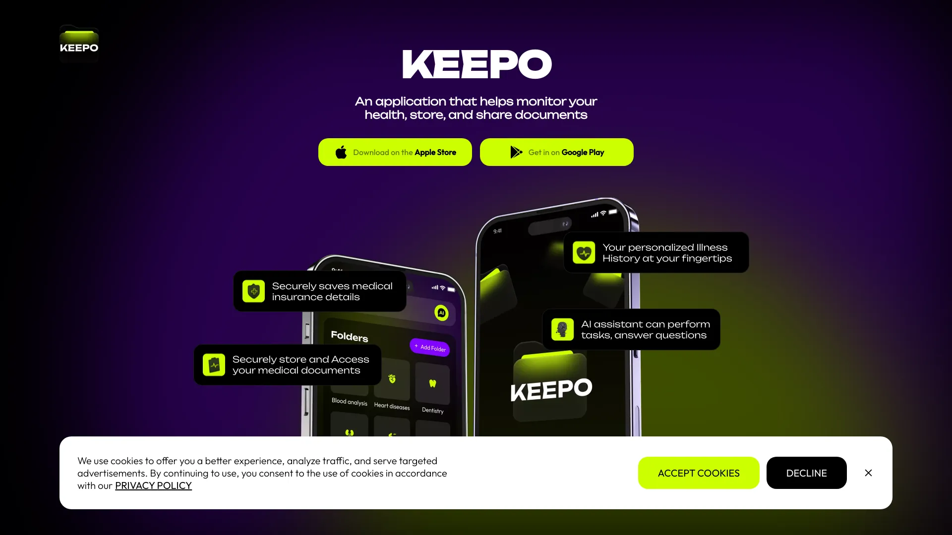Keepo - Rastreador de salud y asistente impulsado por IA | Creati.ai