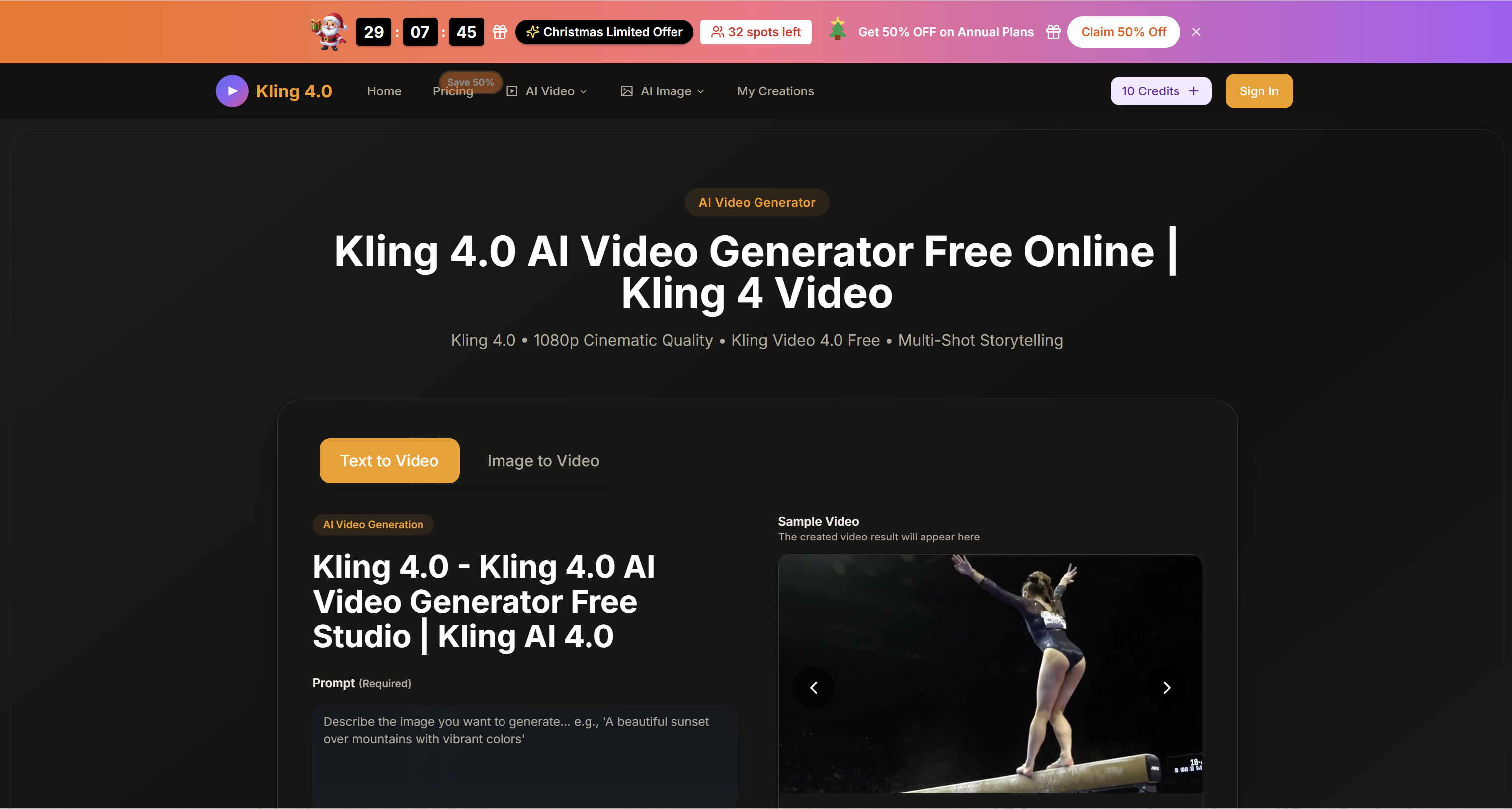 Kling 4.0 — Generador de Vídeo IA | Texto e Imagen a Vídeo 1080p ...