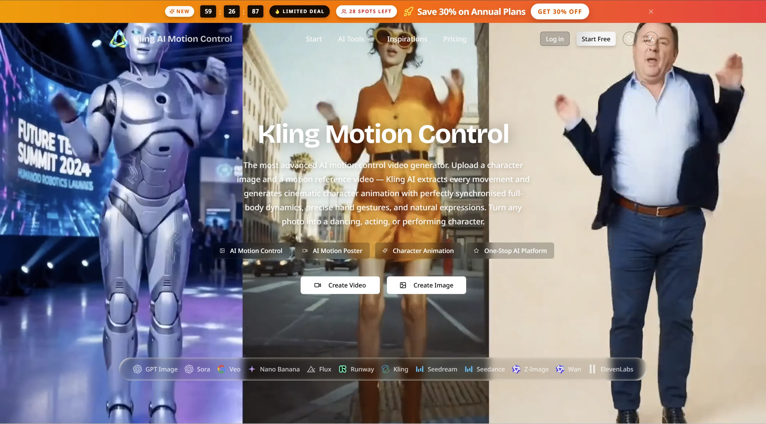 Motion Reference Video Kling Motion Control | AI Motion Control Video Generator | Creati.ai