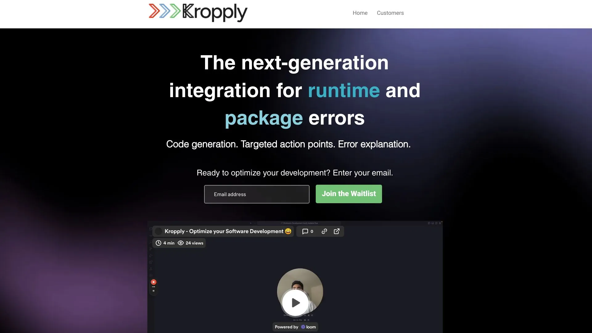 Kropply: AI Autocorrect for Runtime Code Errors | Creati.ai