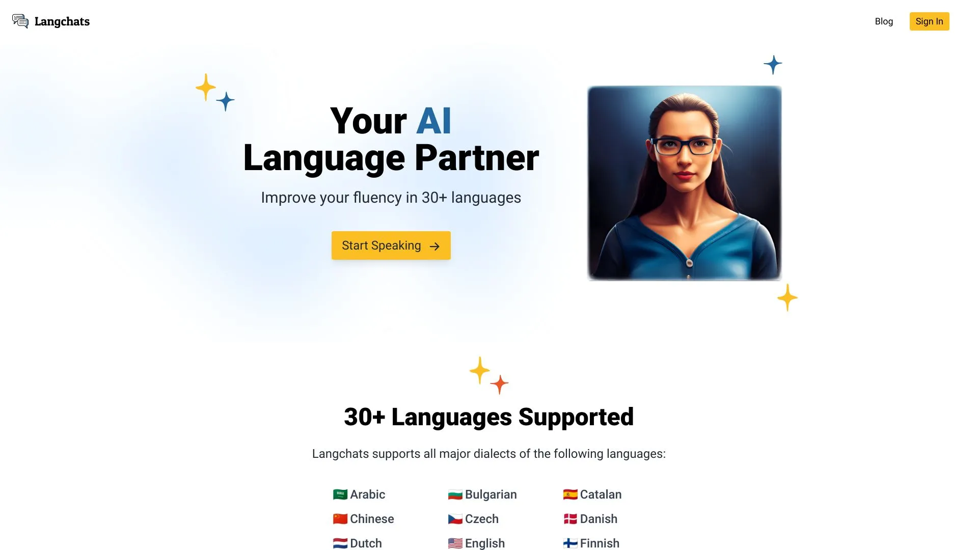Langchats - Your AI Language Partner for Fluency | Creati.ai
