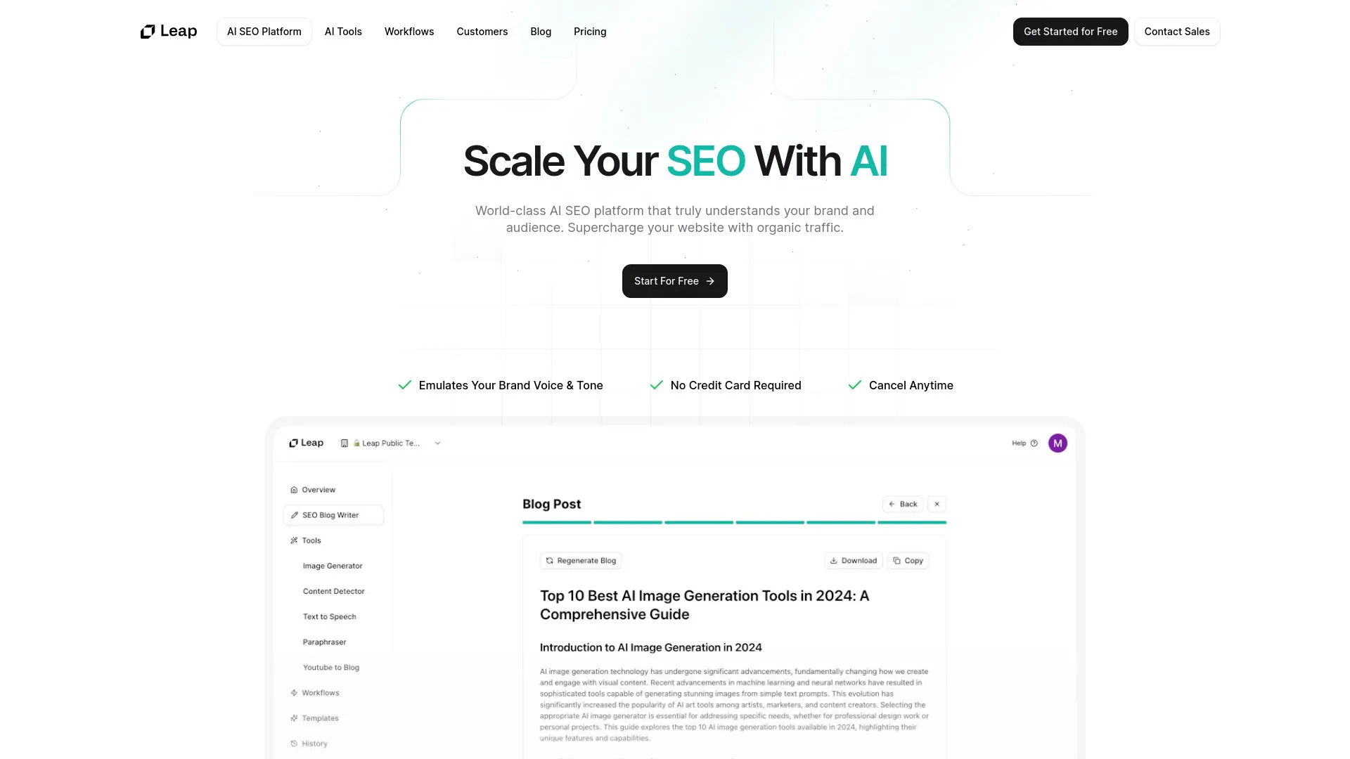 Leap AI: Transform Your Marketing Efforts with AI | Creati.ai