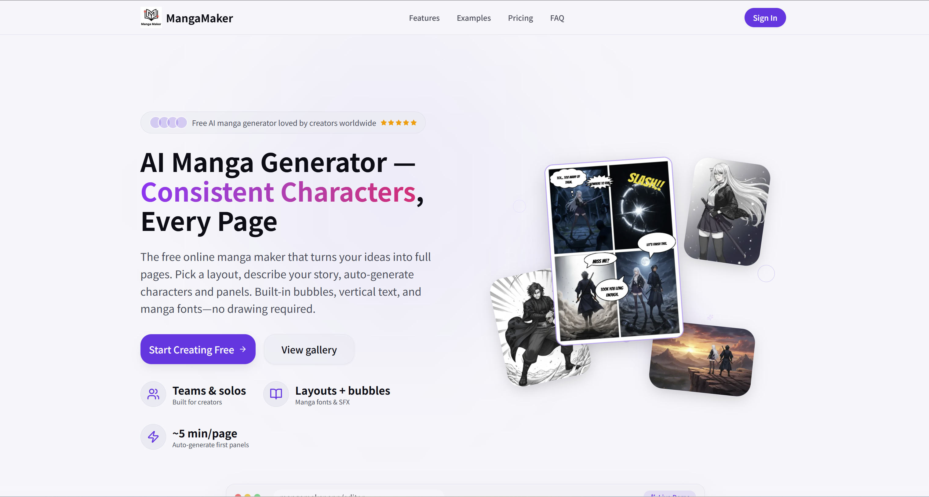 MangaMaker — AI Manga & Comic Generator | Create Pages Online | Creati.ai