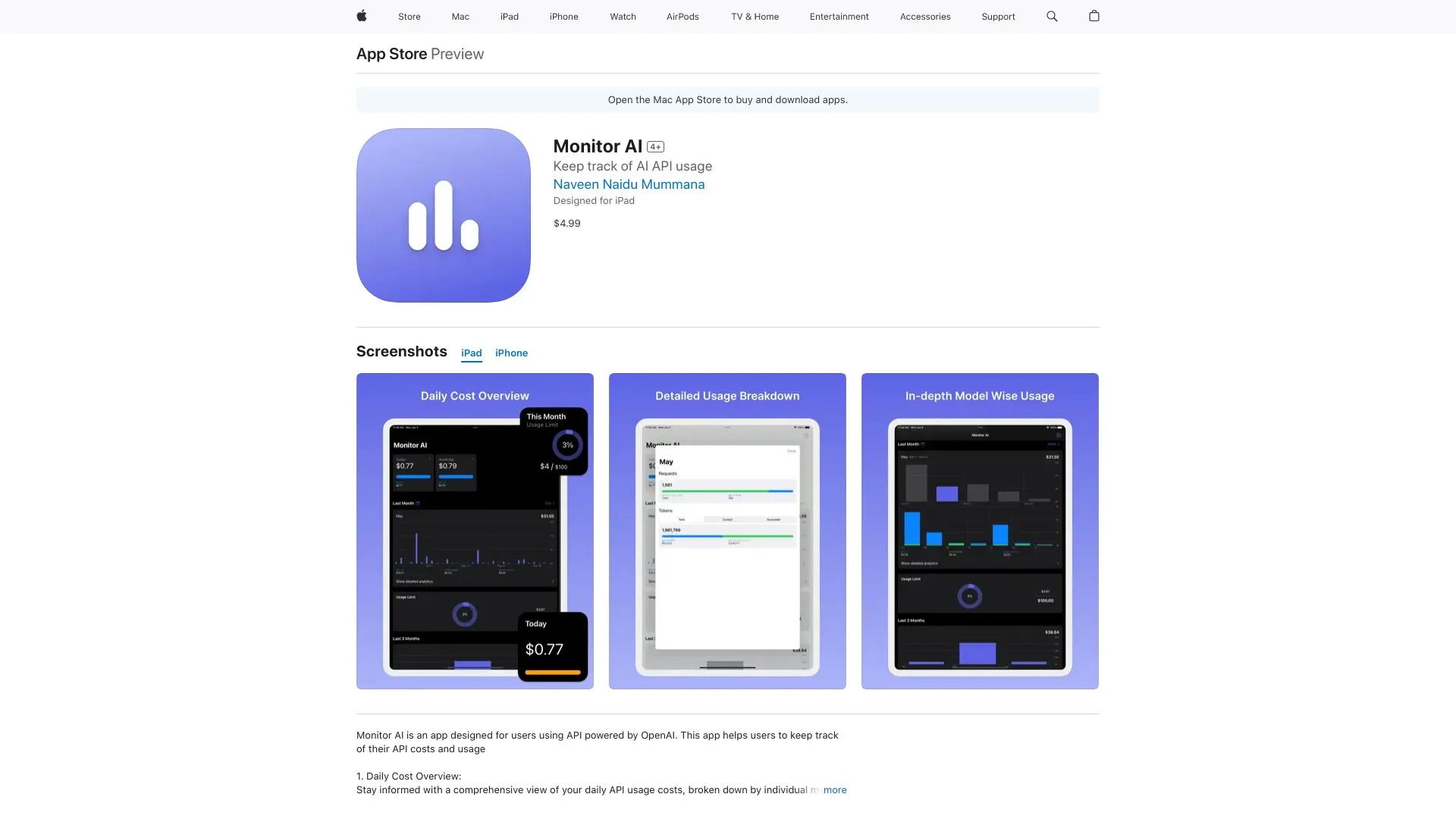 Monitor AI: Real-Time API Usage Tracking & Management | Creati.ai