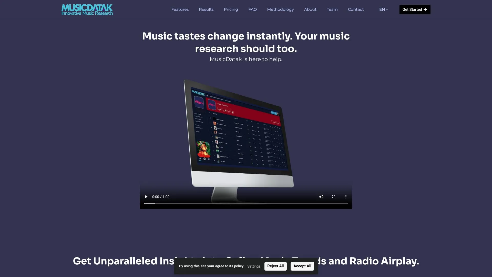MusicDatak - Real-time Music Data for Radio Programming | Creati.ai