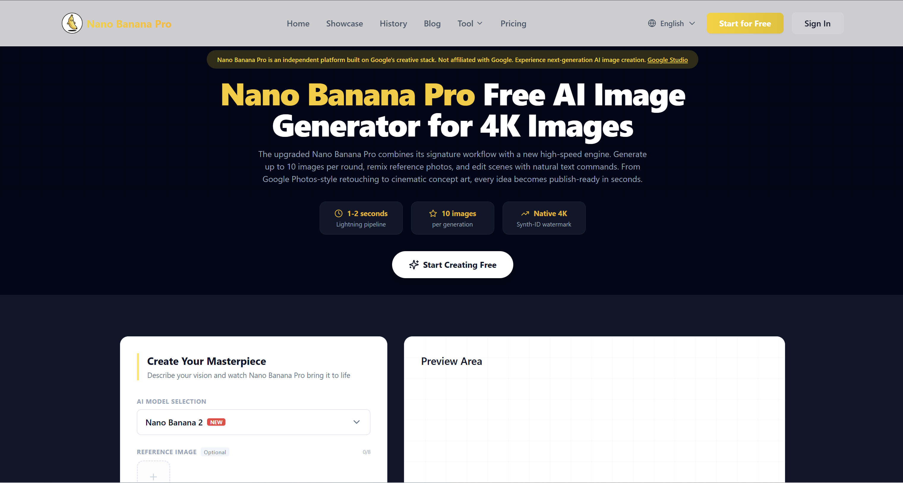 Nano Banana Pro — Fast 4K AI Image Generator for Creators | Creati.ai