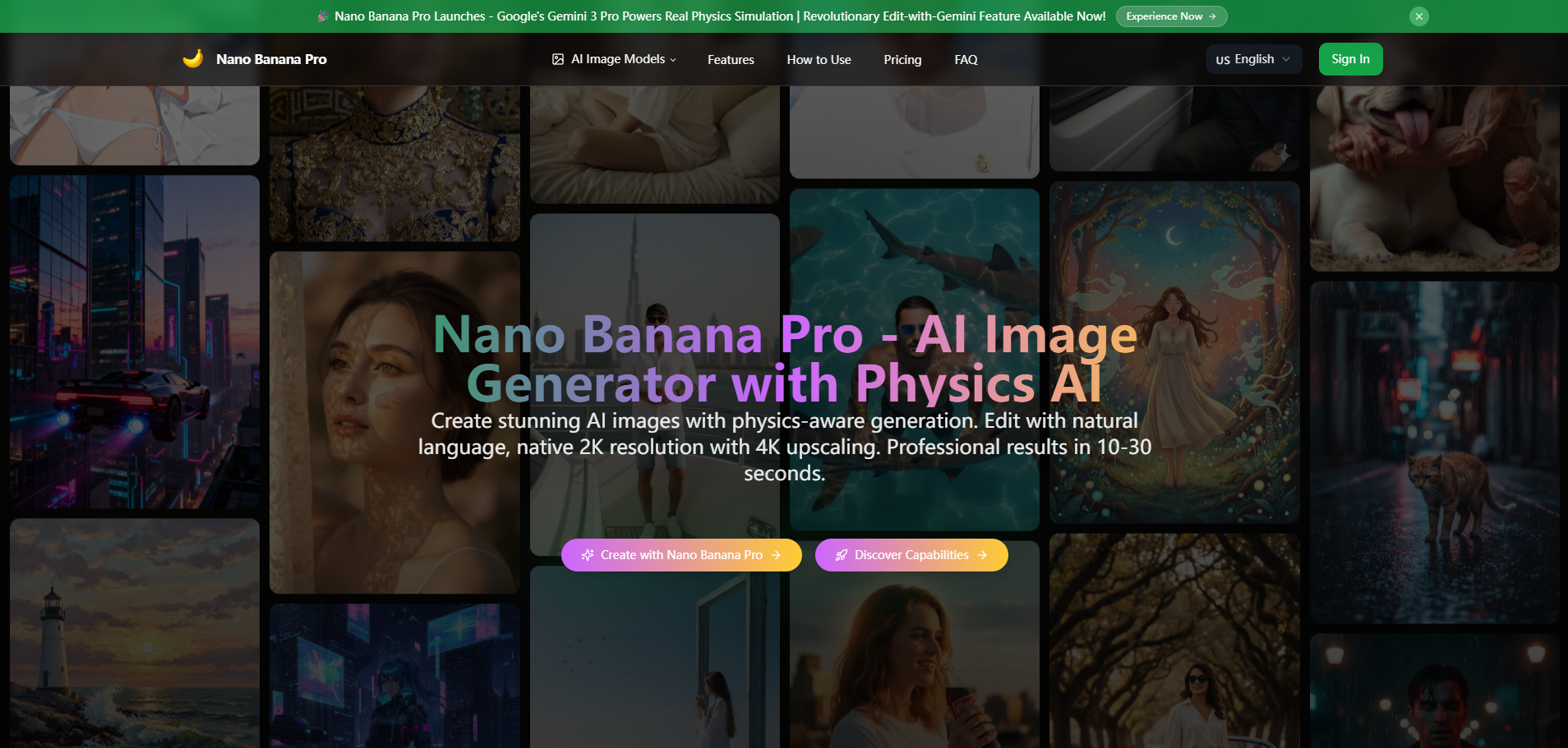 Nano Banana Pro - Advanced AI Physics-Aware Image Generation Tool ...