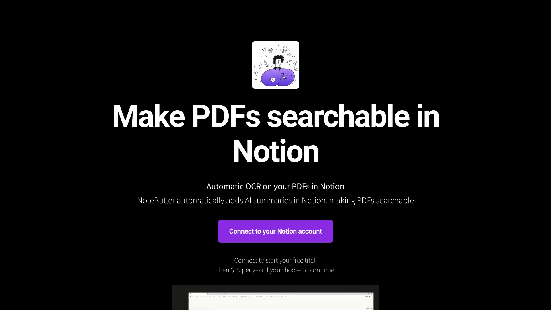 NoteButler - AI Summarized, Searchable PDFs in Notion | Creati.ai