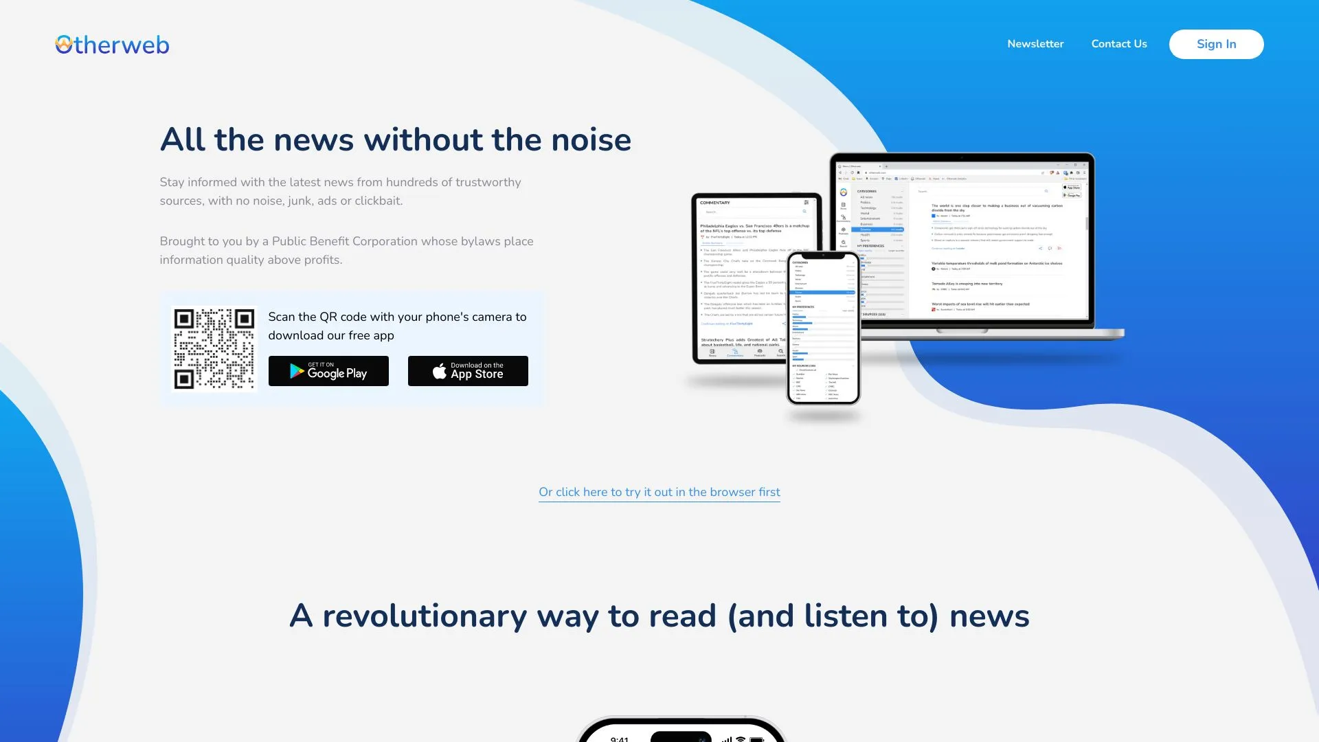 Otherweb: Clean, Credible News Aggregation Platform | Creati.ai