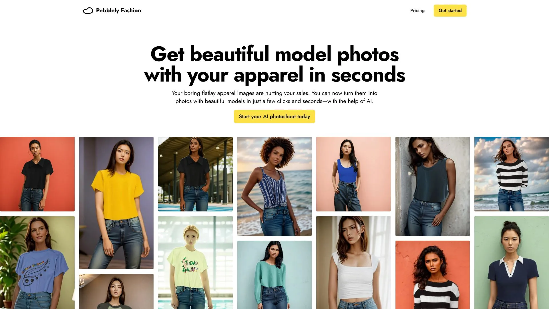 Pebblely Fashion: Generador de Modelos y Fondos AI | Creati.ai