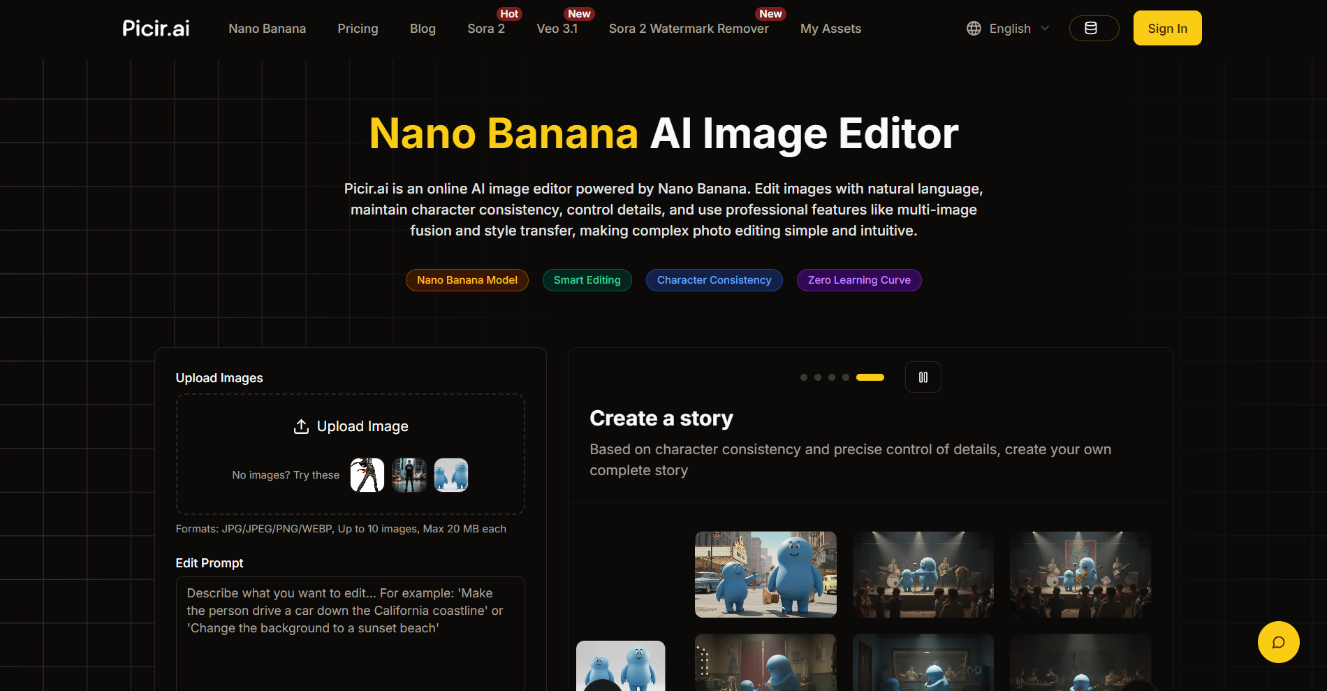 Picir.ai - Editor de Imágenes AI Impulsado por Nano Banana | Edita con ...