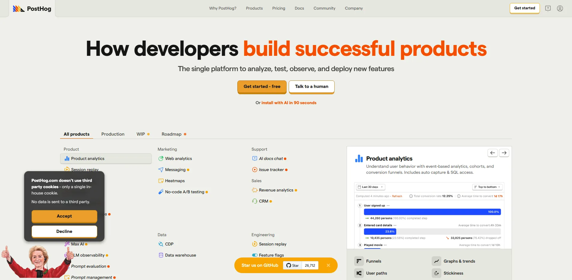 PostHog - Analytics Platform for Product Teams | Creati.ai