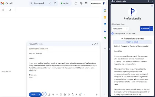 Professionally AI Email Writer - Mejora tu Comunicación | Creati.ai
