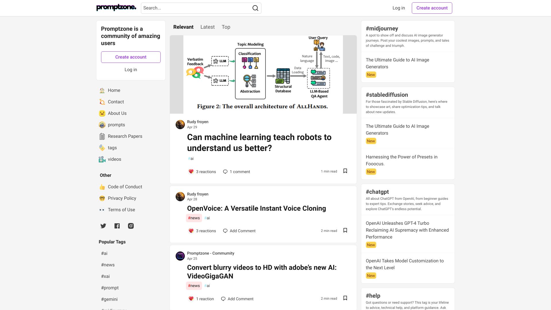 PromptZone - AI Prompt Creation and Sharing Platform | Creati.ai
