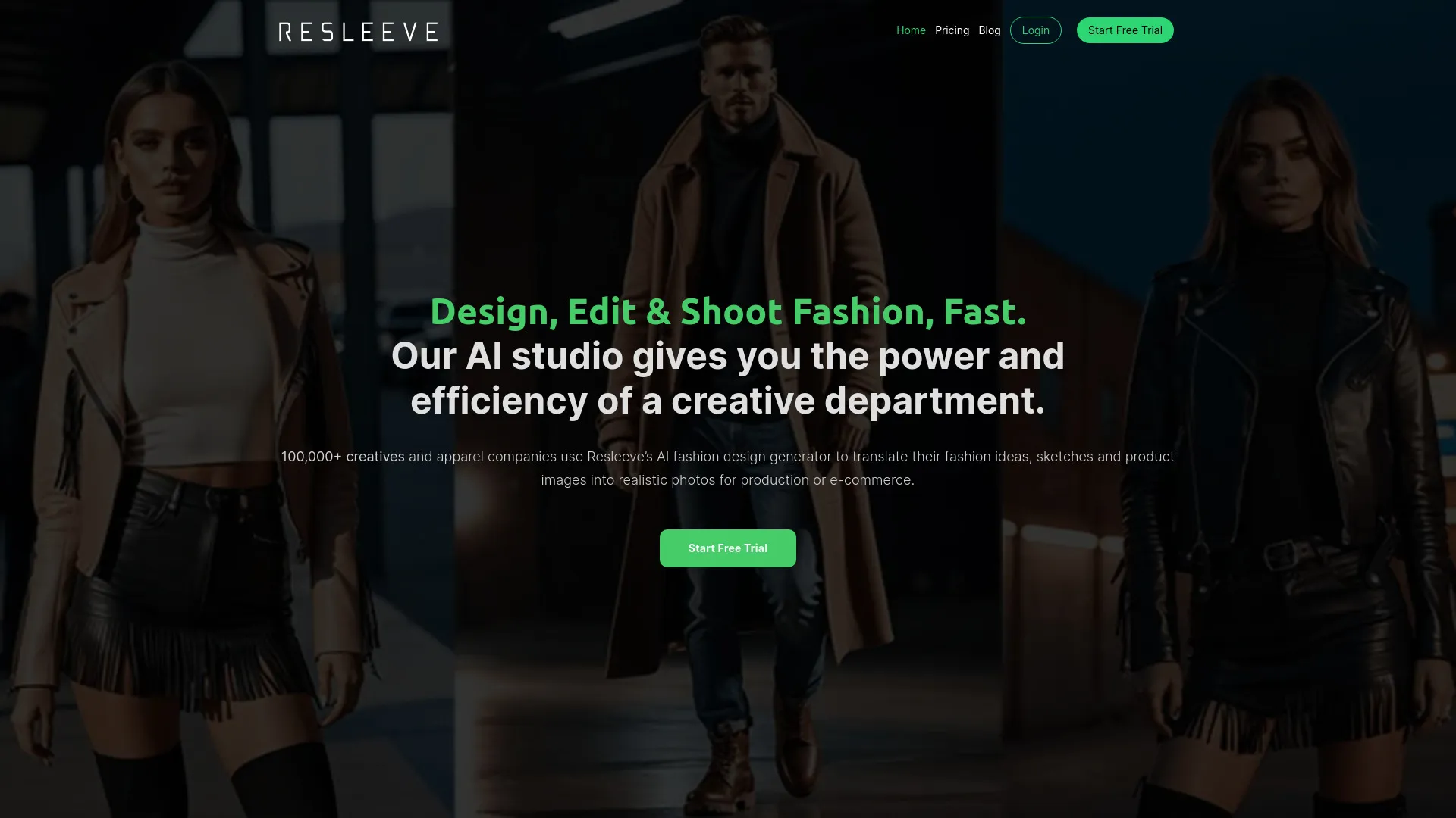 Fastion Design Machine Resleeve: AI Fashion Design Tool | Create Stunning Designs | Creati.ai