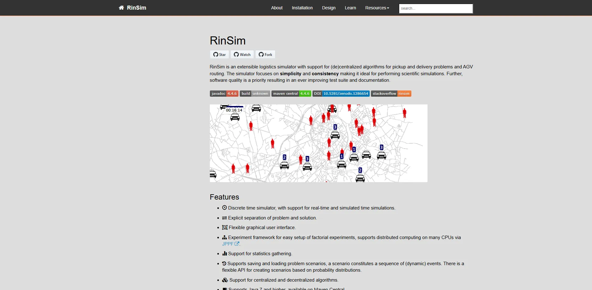 RinSim: Java Multi-Agent Logistics Simulation Framework | Creati.ai