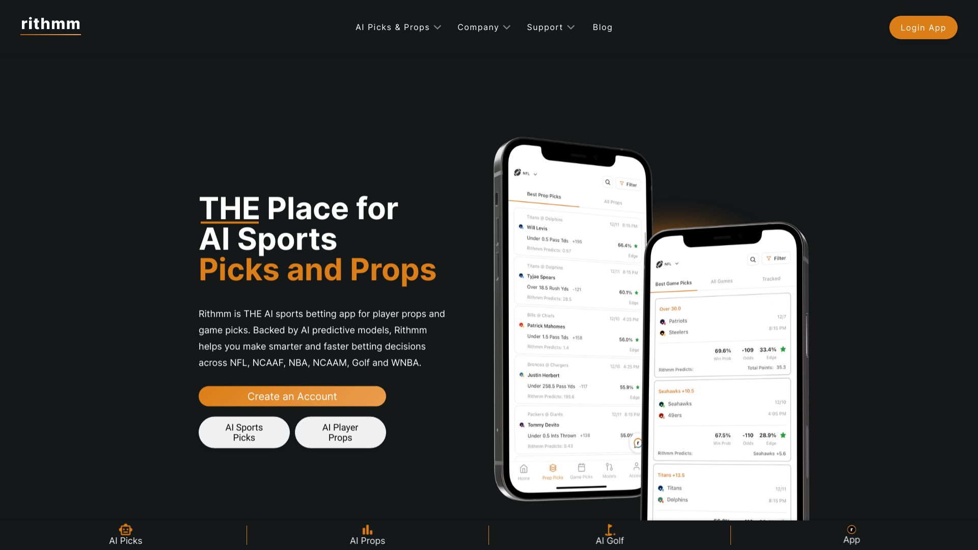 Rithmm: AI-driven Sports Betting Analytics | Creati.ai