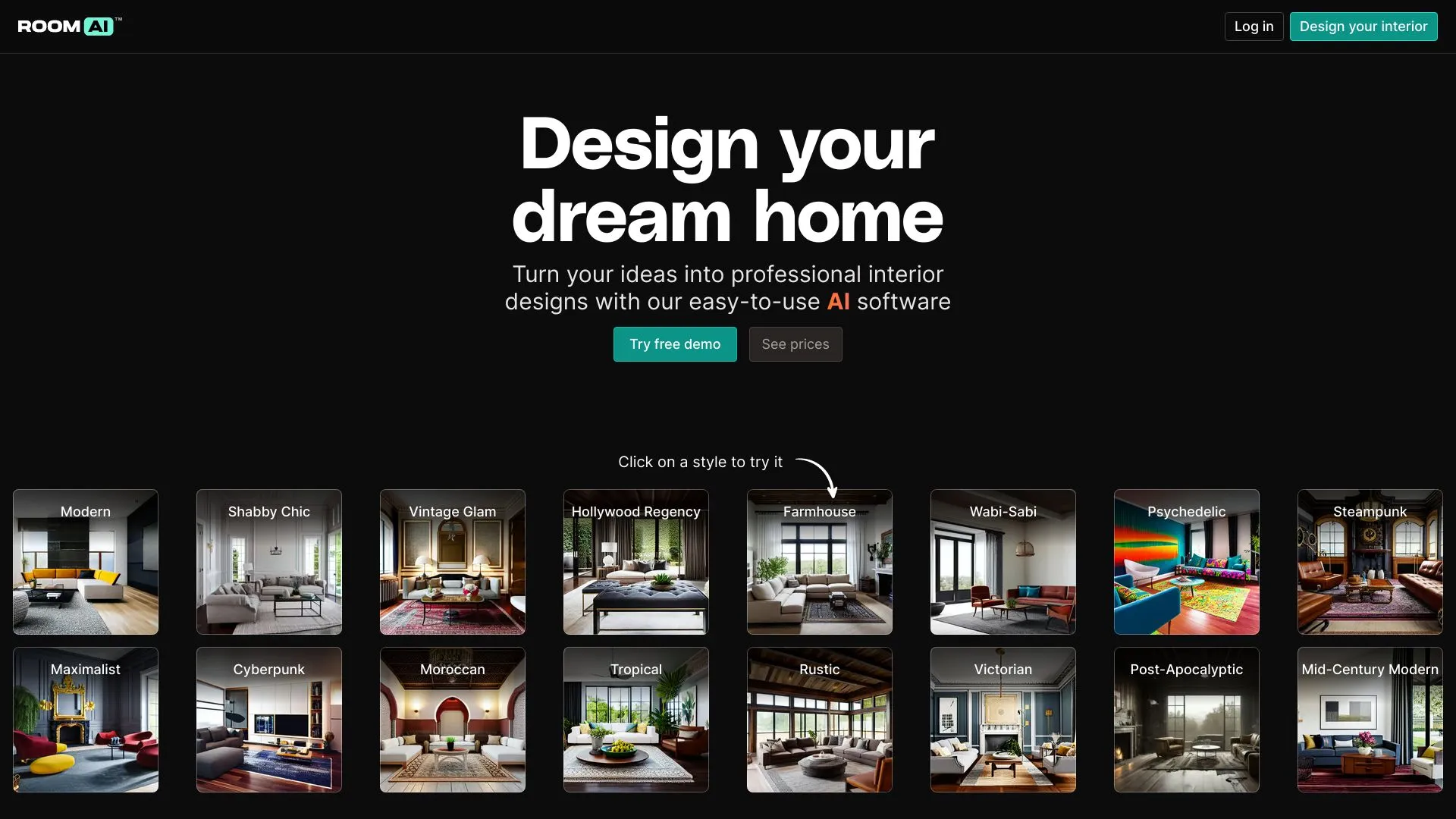 RoomAI: AI-Powered Interior Design Tool for Professionals | Creati.ai