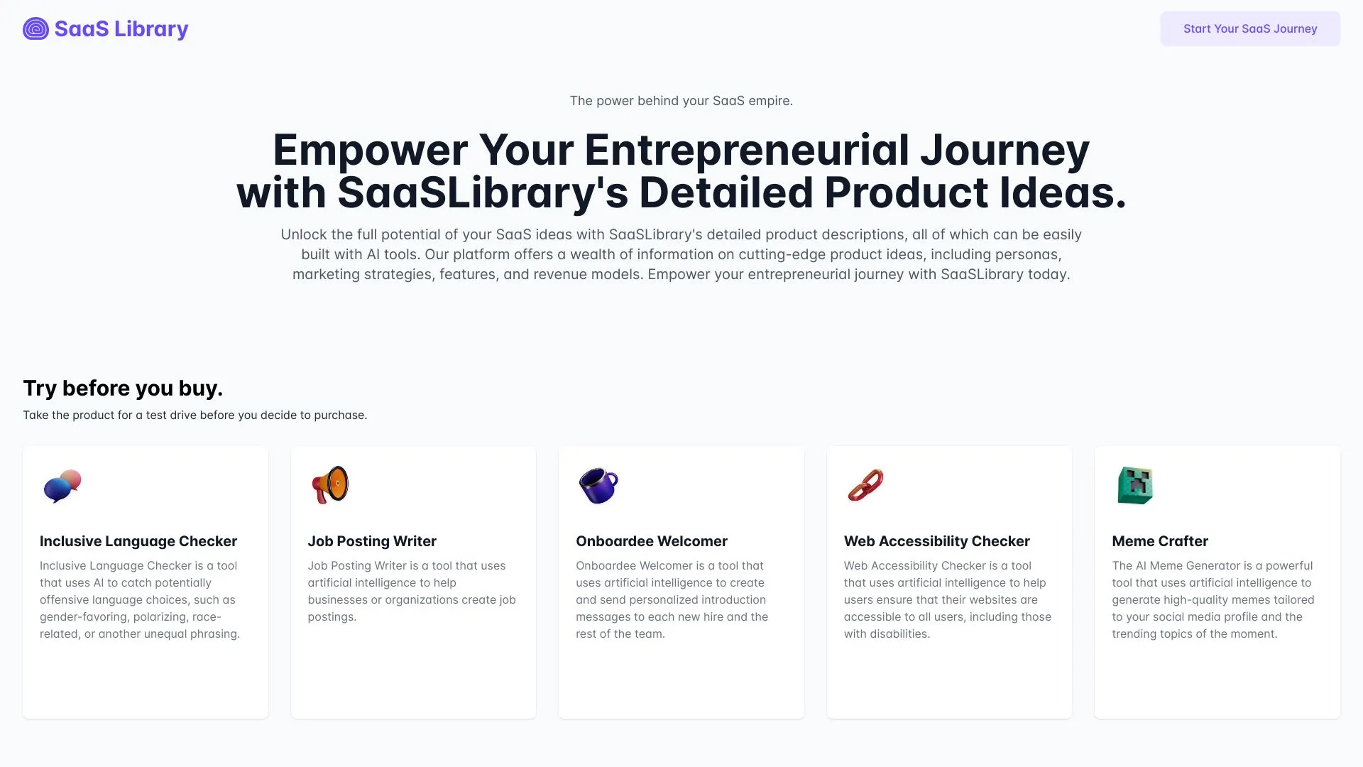 Unlock SaaS Success with SaaS Library | Creati.ai